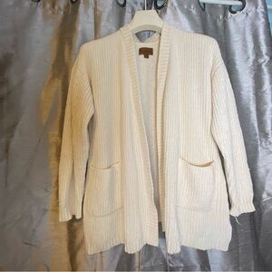 Koolaburra by UGG Off White Knit Cardigan Sweater with Pockets Women’s M